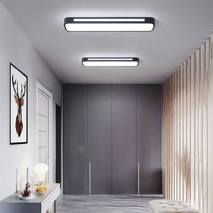 Plafonnier LED Long Minimaliste Nordique Salon/Chambre