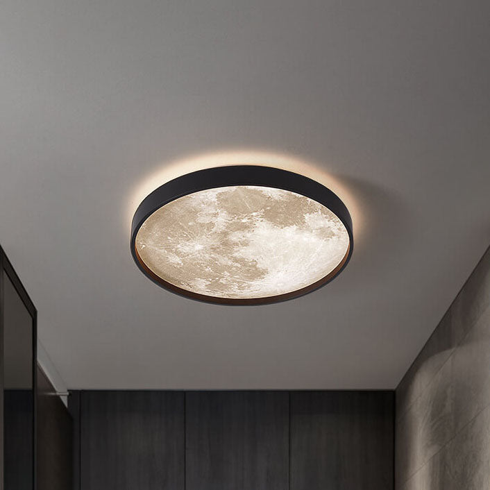 Plafonnier LED Rond Lune | Design Nordique et Créatif