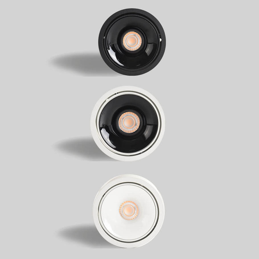 Plafonnier LED Rond Moderne | Spotlight Minimaliste avec Monture en Encastrement et Réglable