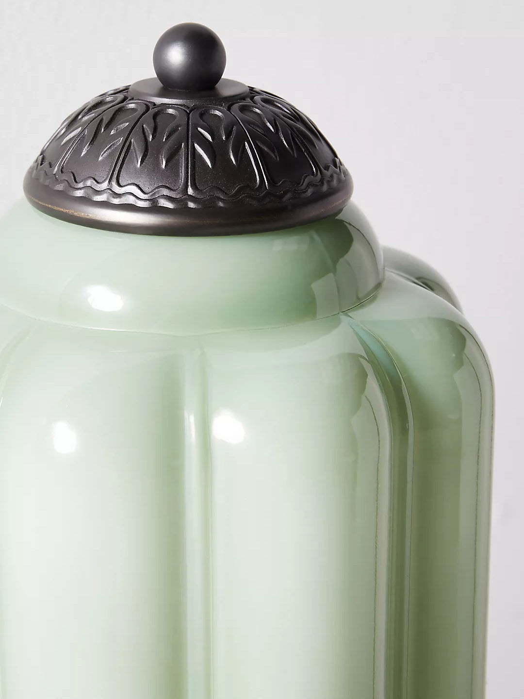 Applique Murale Vintage Verre Opalin Laiton Forgé