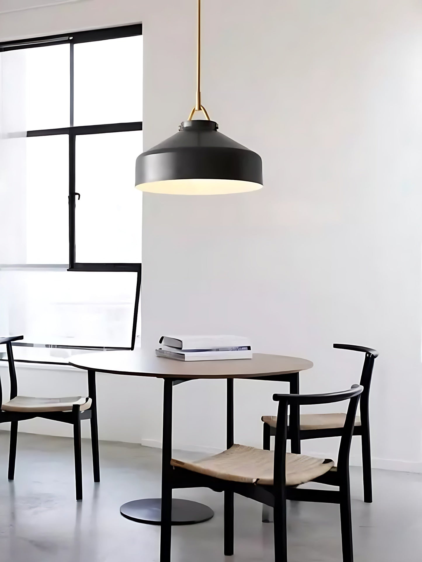 Suspension Nordique Métal Minimaliste Verre Dépoli