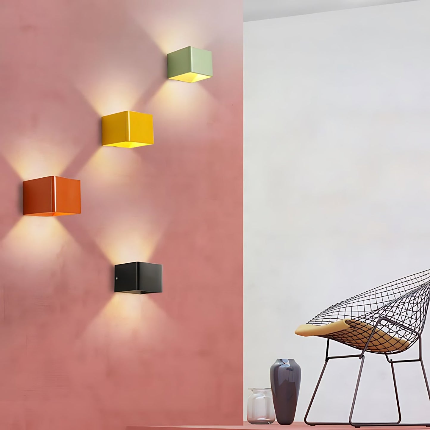 Applique Murale Carrée Hinterberg – Design Contemporain et Ambiance Moderne