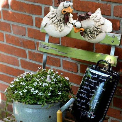 Statue Poule Résine Extérieure – Déco de Jardin Originale et Résistante