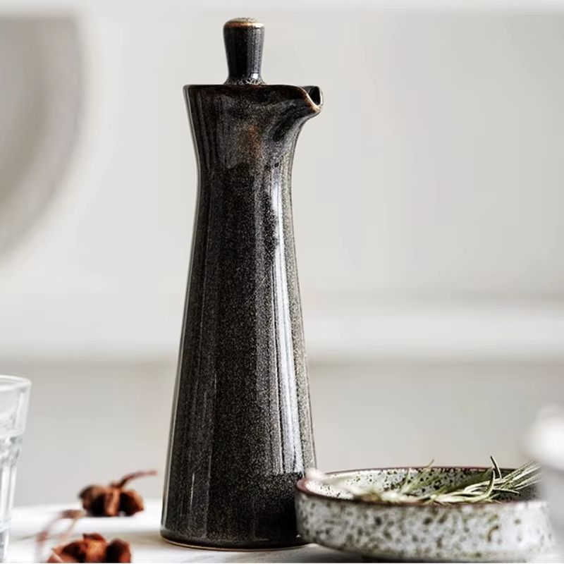 Olio | Bouteille Céramique Épices Huile de Cuisine Nordique