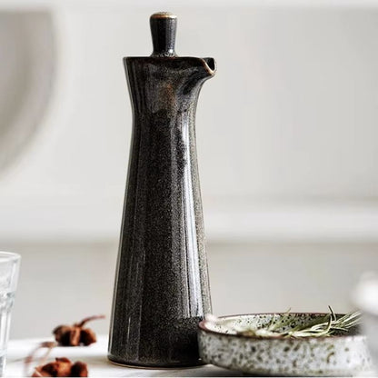 Olio | Bouteille Céramique Épices Huile de Cuisine Nordique