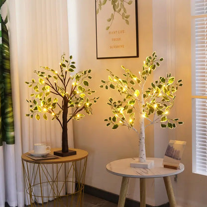 WarmGlow – Lampe de Nuit LED Arbre de Bouleau pour une Ambiance Enchantée