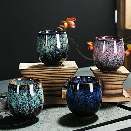 Tasses en céramique artisanales style Kōkei