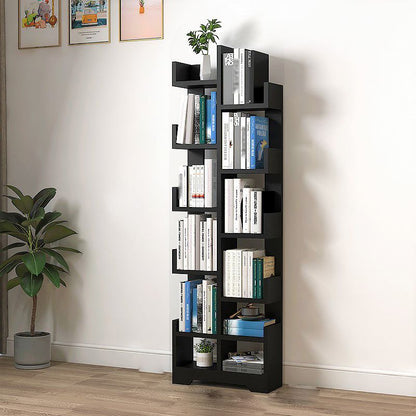 Étagère Géométrique Bois Scandinave Verticale