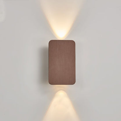 RectangularGlow – Applique Murale LED Postmoderne en Aluminium Doré pour Couloir ou Salon
