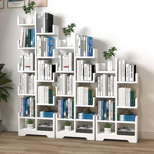 Étagère Géométrique Bois Scandinave Verticale