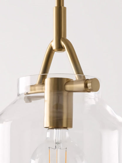 Suspension Nordique Métal Minimaliste Verre Dépoli