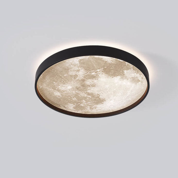 Plafonnier LED Rond Lune | Design Nordique et Créatif