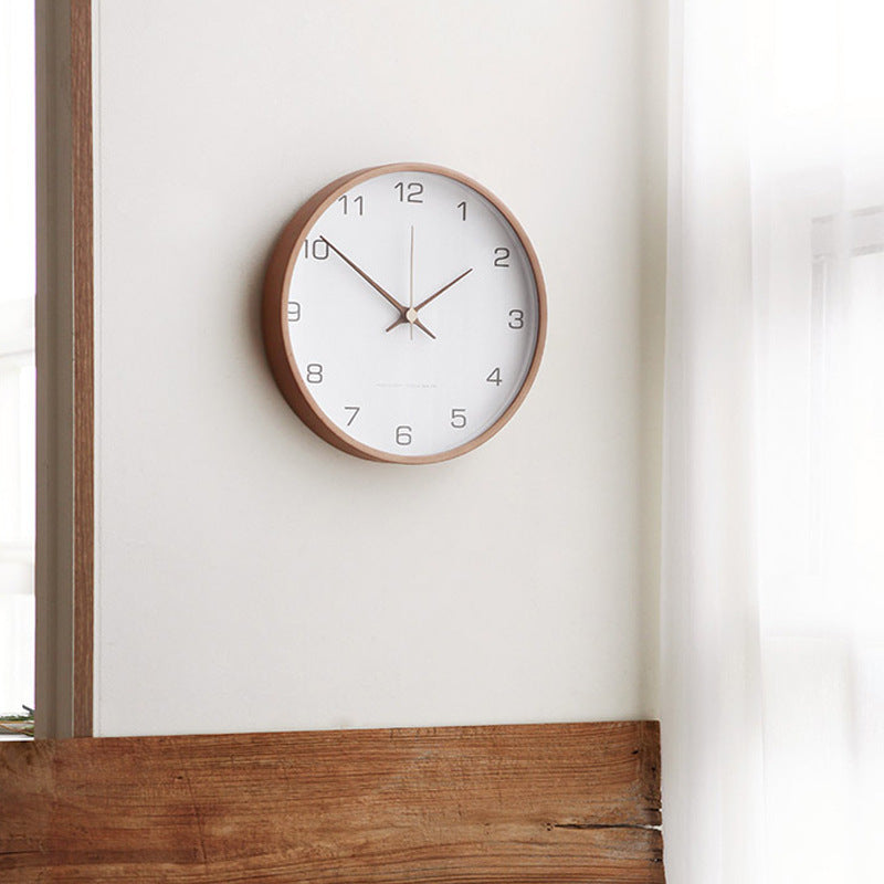 Horloge Murale en Bois – Design Scandinave Élégant