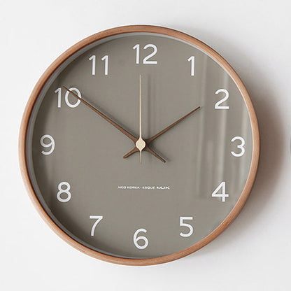 Horloge Murale en Bois – Design Scandinave Élégant