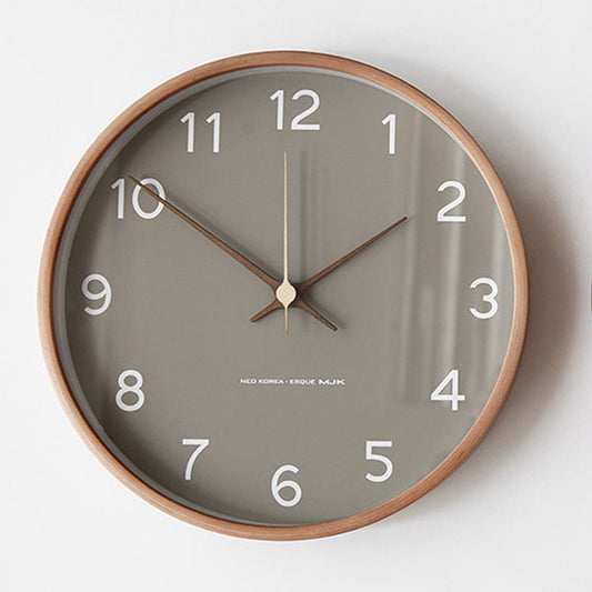 Horloge Murale en Bois – Design Scandinave Élégant