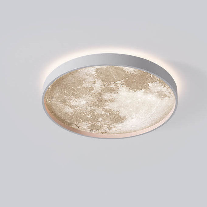 Plafonnier LED Rond Lune | Design Nordique et Créatif