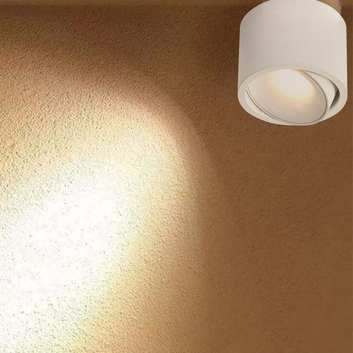 Plafonnier LED Rond Moderne | Spotlight Minimaliste avec Monture en Encastrement et Réglable