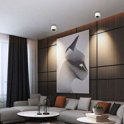 Plafonnier LED Rond Minimaliste | Spot Orientable au Design Moderne