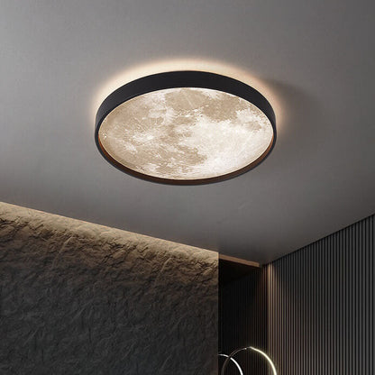 Plafonnier LED Rond Lune | Design Nordique et Créatif