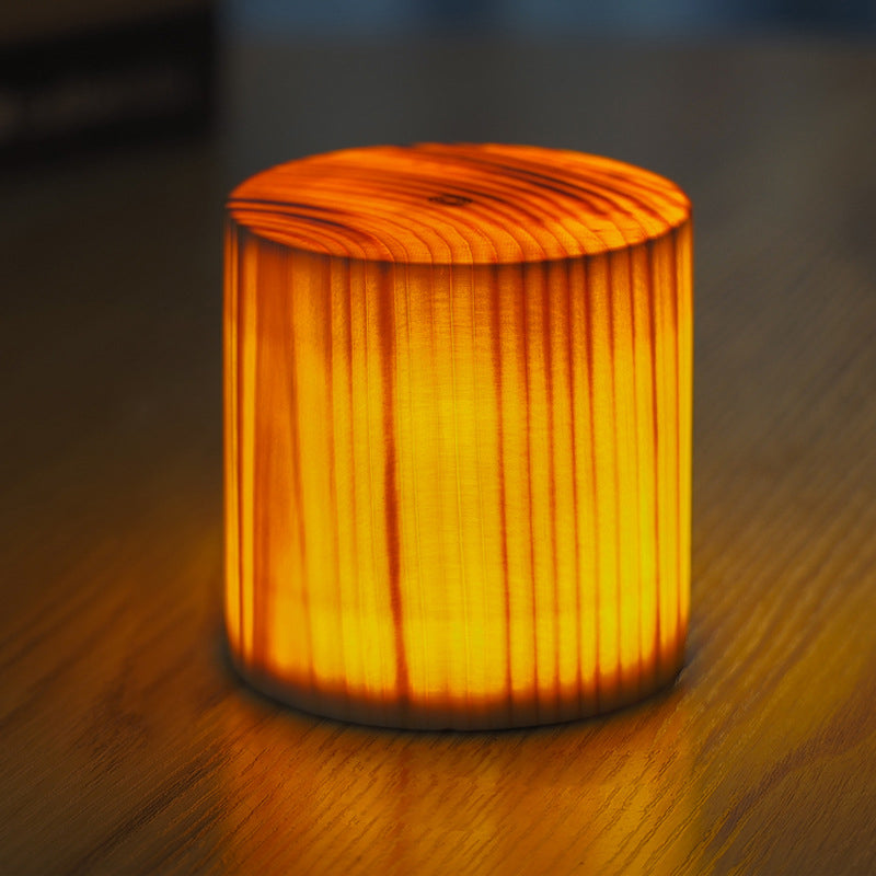 Lampe de Table Tactile LED Sans Fil en Bois Rechargeable