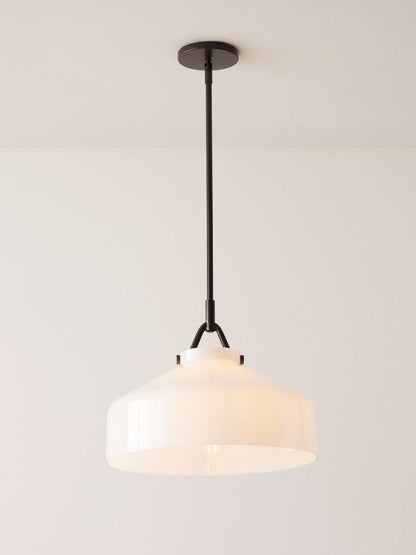 Suspension Nordique Métal Minimaliste Verre Dépoli