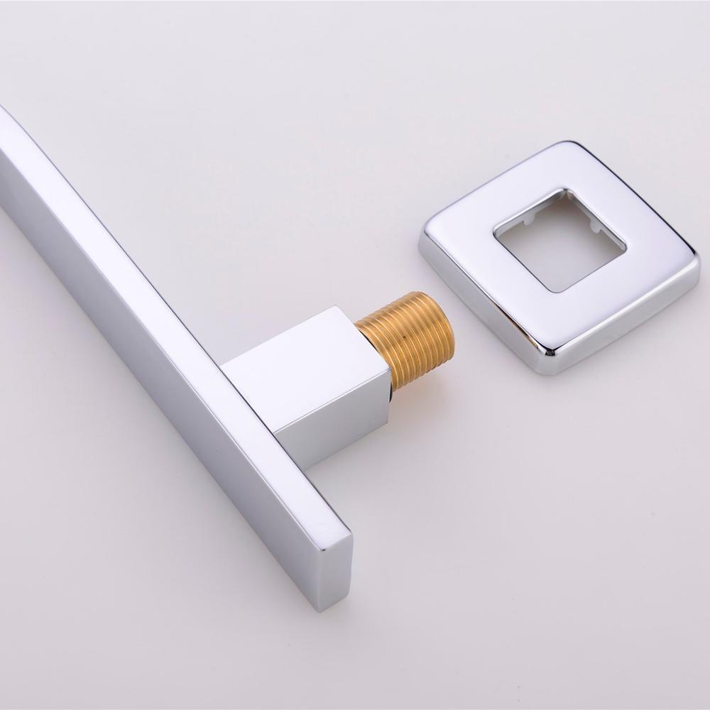 Bras de Douche Mural Inox 16" Col de Cygne