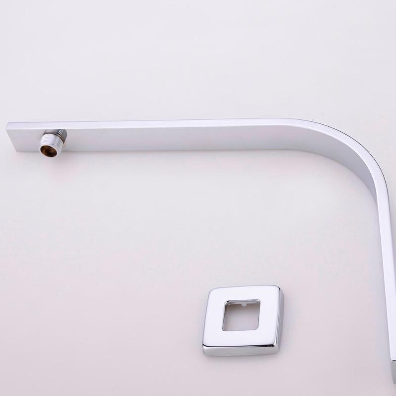 Bras de Douche Mural Inox 16" Col de Cygne