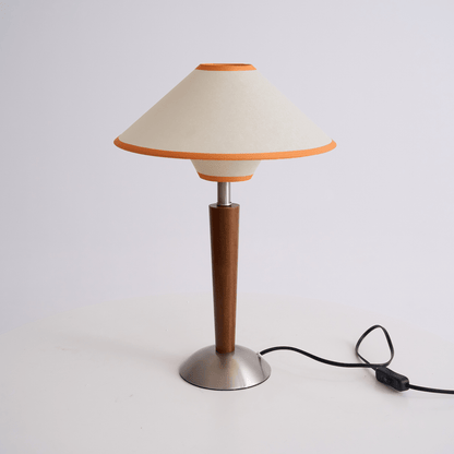 Lampe de Table Talonwood en Bois et Tissu