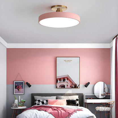 Plafonnier LED Circulaire Moderne | Design Simple et Élégant Semi-Suspendu
