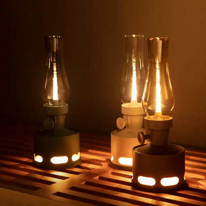 Lanterne Vintage LED Rechargeable avec Souffle Extincteur