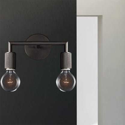 Applique Murale Métal | Minimaliste 1 ou 2 Lumières - Noir, Laiton, Chrome