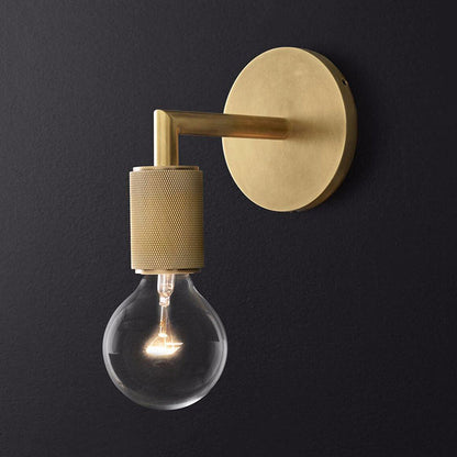 Applique Murale Métal | Minimaliste 1 ou 2 Lumières - Noir, Laiton, Chrome