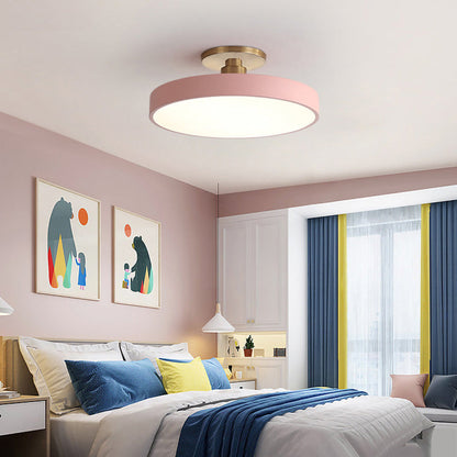 Plafonnier LED Circulaire Moderne | Design Simple et Élégant Semi-Suspendu