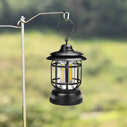 Lampe Camping Rétro LED Portable – Recharge USB