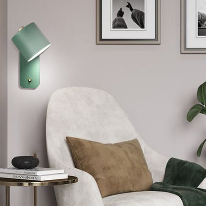 Applique Murale Cylindre Rotatif, LED, Métal