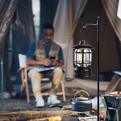 Lampe Camping Rétro LED Portable – Recharge USB