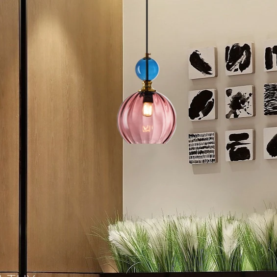 Suspension Moderne Nordic Colorée et Légère