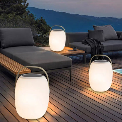 Lampe LED Solaire Portable Étanche Panier Extérieur