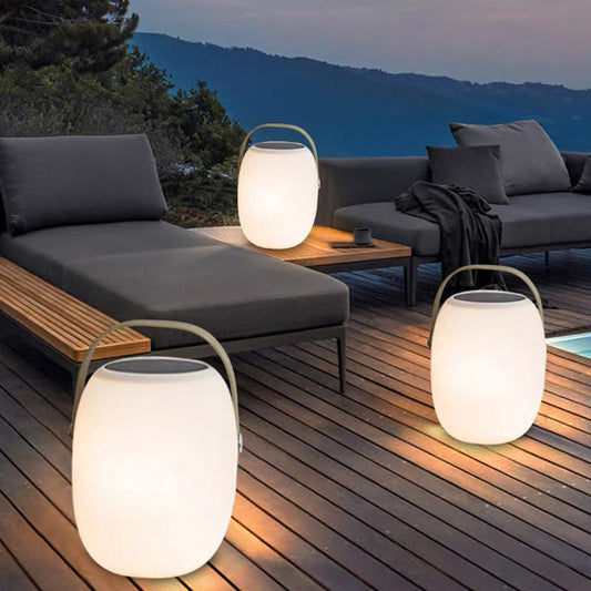 Lampe LED Solaire Portable Étanche Panier Extérieur