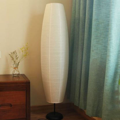 Lampadaire Colonne Papier Riz Style Nordique – 2 Ampoules