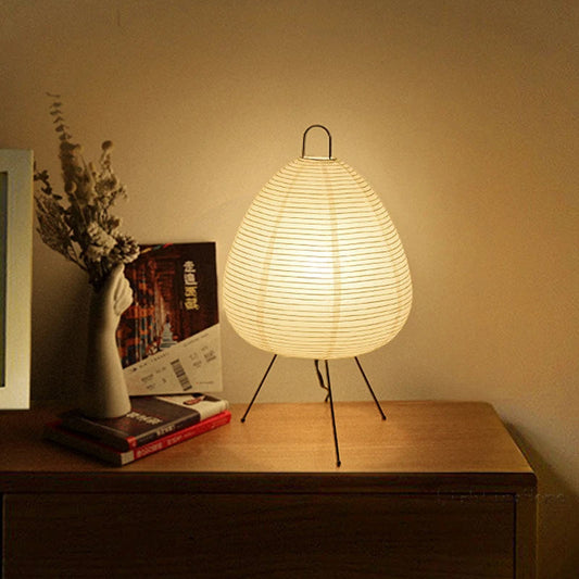 Lampe Japonaise en Papier de Riz | Éclairage Doux et Traditionnel