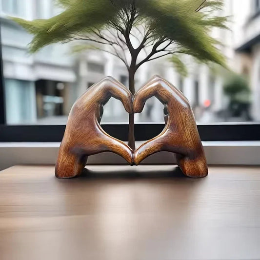 WarmHeart – Symbole d’Amour en Bois Fait Main pour une Décoration Remplie d’Émotion