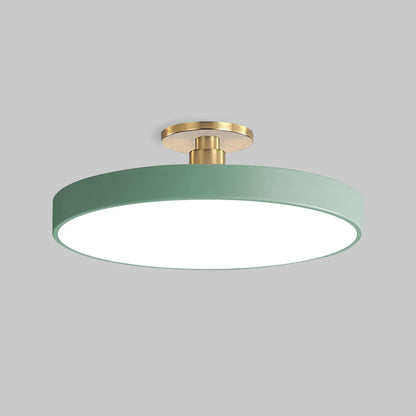 Plafonnier LED Circulaire Moderne | Design Simple et Élégant Semi-Suspendu