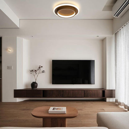 Plafonniers LED Ronds | Métal et Acrylique pour Couloir