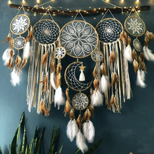 Bohemian Dreamcatcher Set - Ensemble de 5 Attrape-rêves Bohème