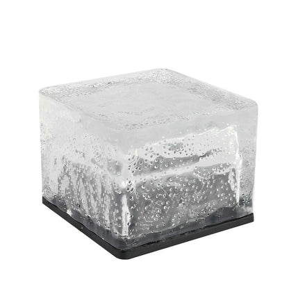 Lumière Solaire Extérieure Cube LED 2V IP65, 4 Couleurs