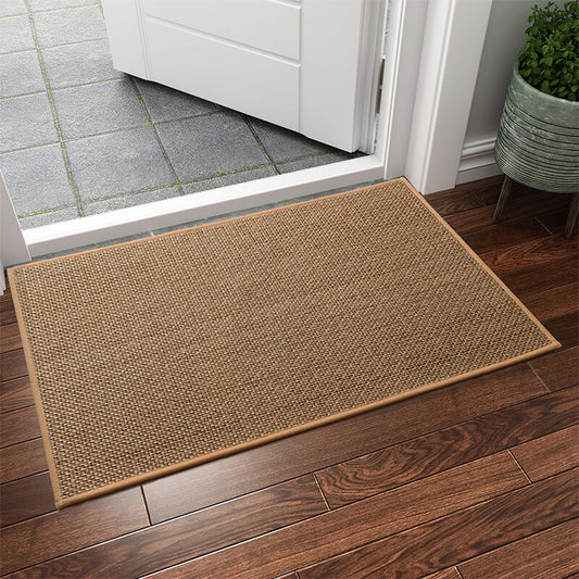 Tapis de Porte Intérieur Tissé, Lavable en Machine