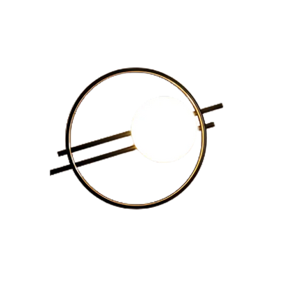 Applique Murale Design LED Verre et Métal Style Nordique