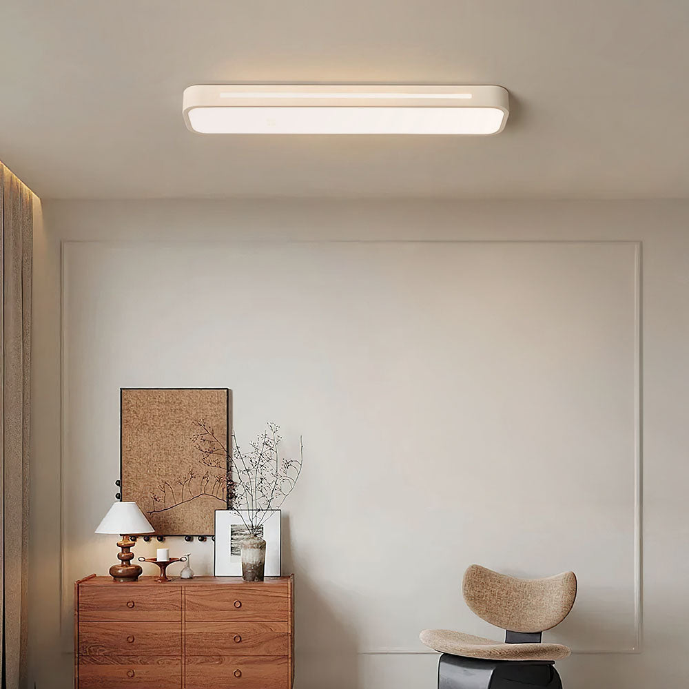 Plafonnier LED Long Minimaliste Nordique Salon/Chambre