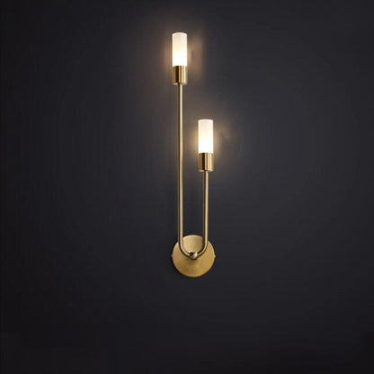 Applique Murale LED Moderne en Forme de U – Finition Cuivrée